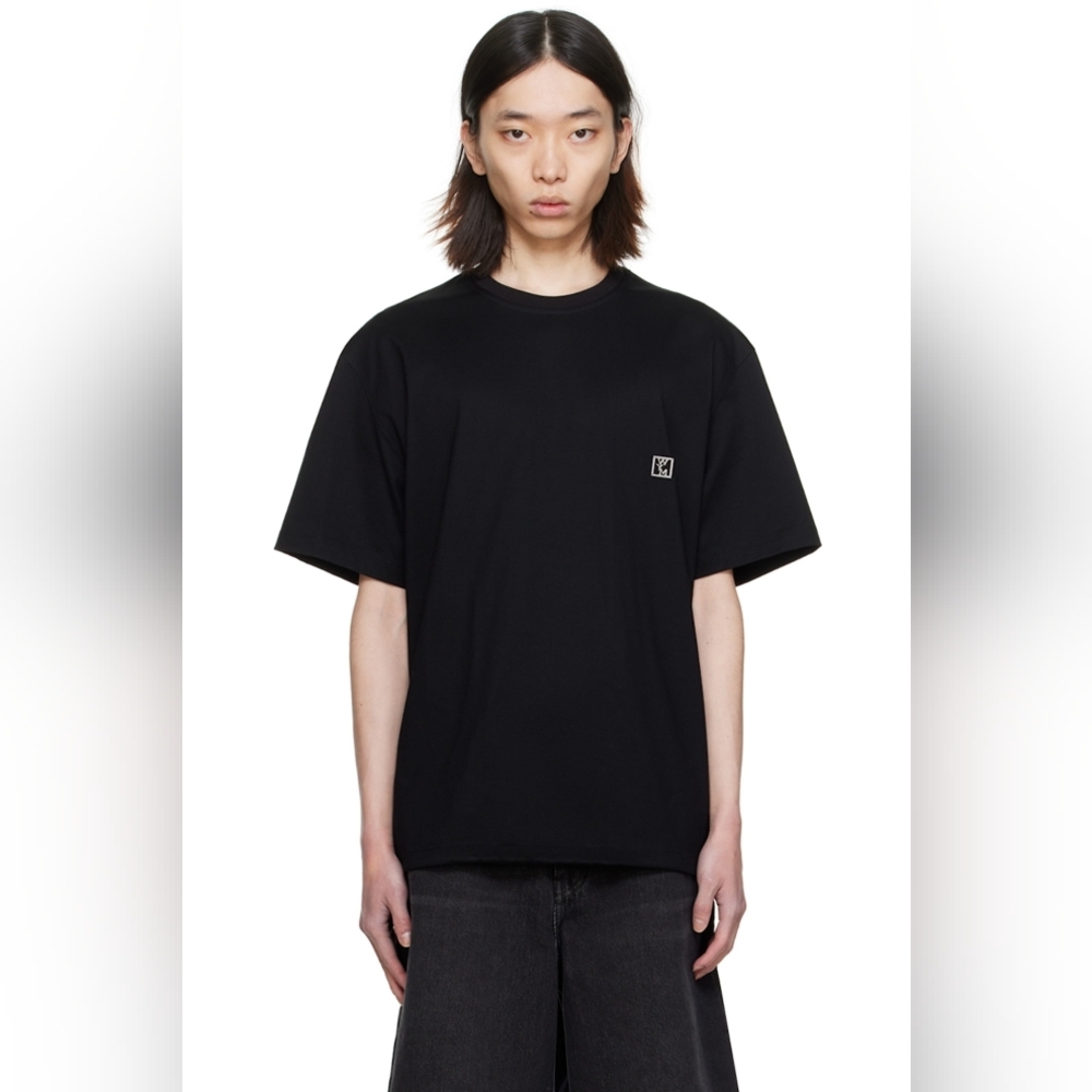 WOOYOUNGMI Black Drawstring T-Shirt size 52 new no tags, disconnected drawstring